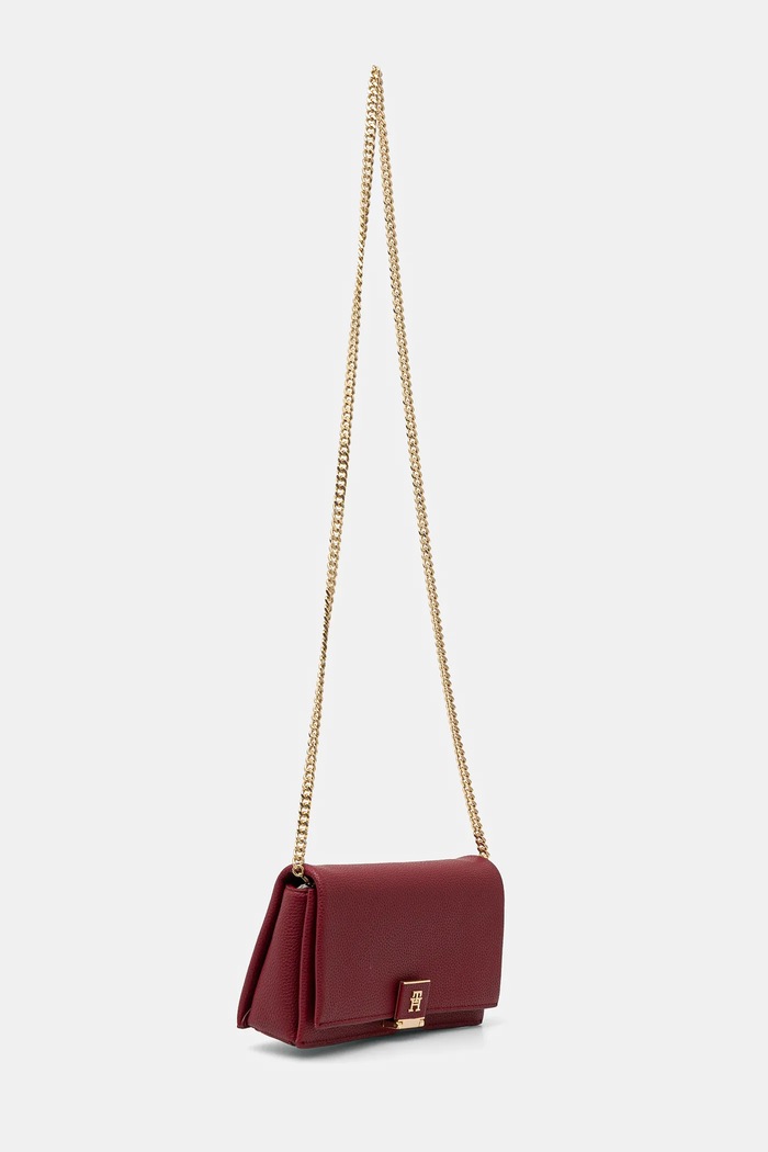 Tommy Hilfiger crossbody kabelka dámská z imitace kůže AW0AW17403 burgundské SS26
