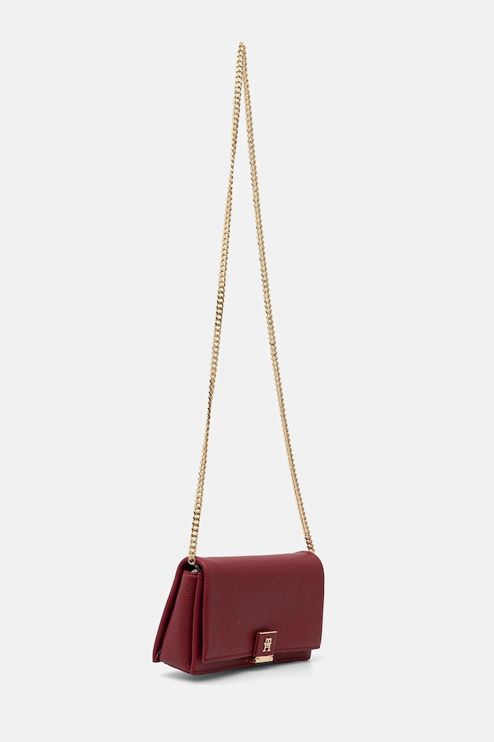 Tommy Hilfiger crossbody kabelka dámská z imitace kůže AW0AW17403 burgundské SS26