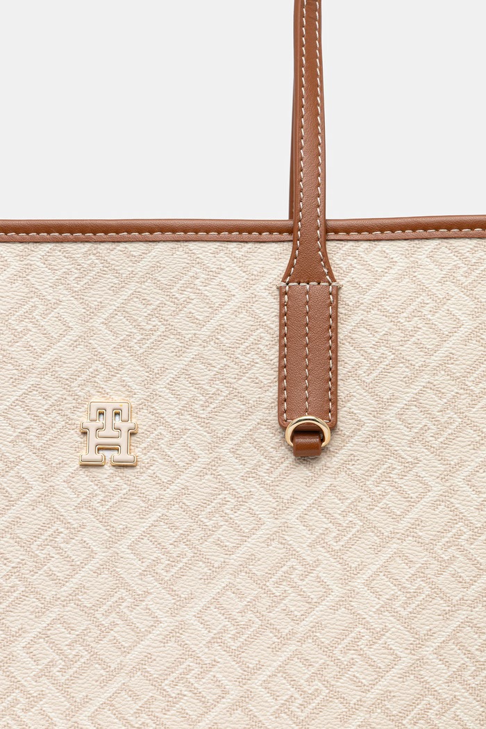 Tommy Hilfiger shopper γυναικεία μπεζ AW0AW17416