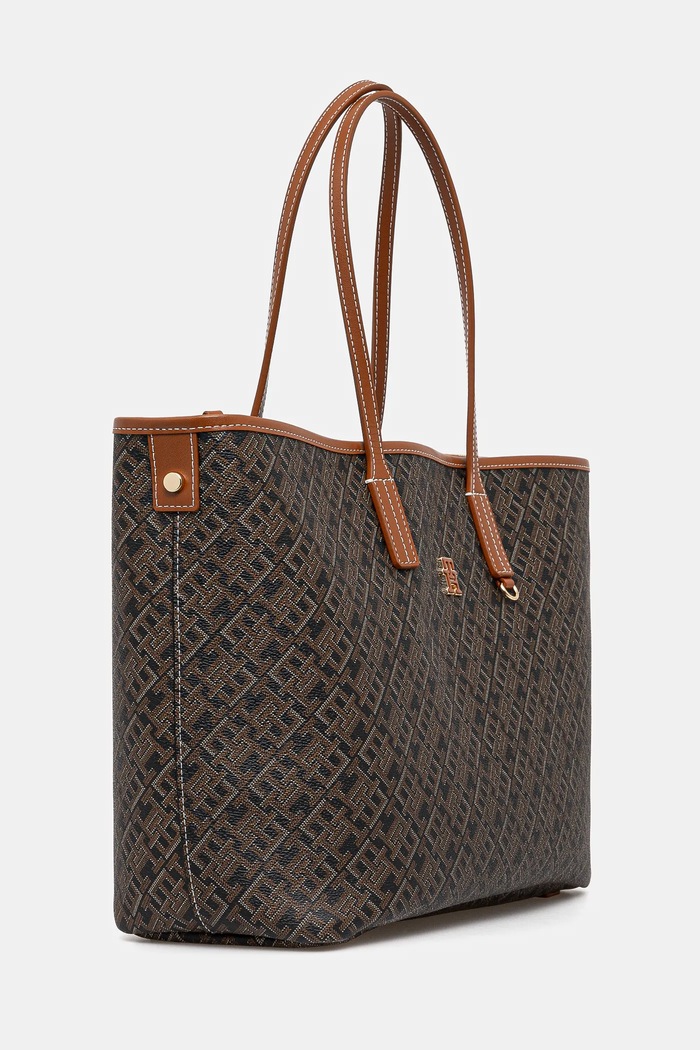 Tommy Hilfiger geantă shopper pentru femei AW0AW17416 maro SS26