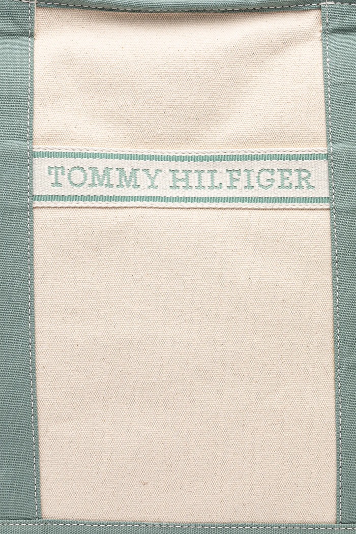 Tommy Hilfiger torebka bawełniana beżowy AW0AW17421