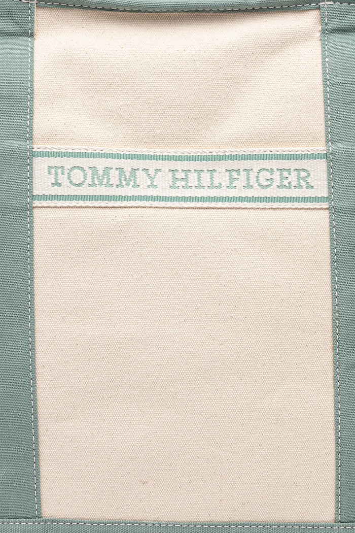 Tommy Hilfiger torebka bawełniana beżowy AW0AW17421