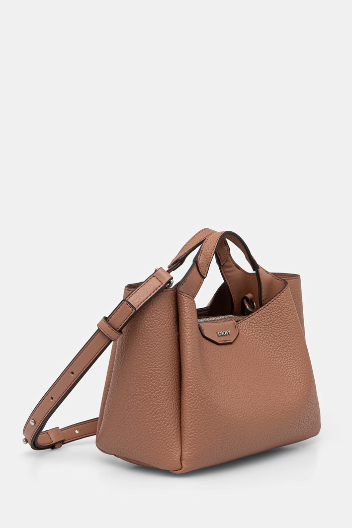DKNY torebka crossbody damska z imitacji skóry R51DYJ07 beżowy SS26