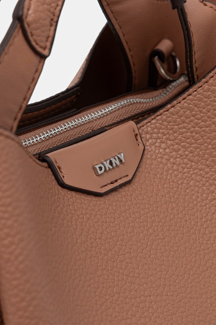 Akcesoria DKNY torebka crossbody damska z imitacji skóry R51DYJ07 beżowy