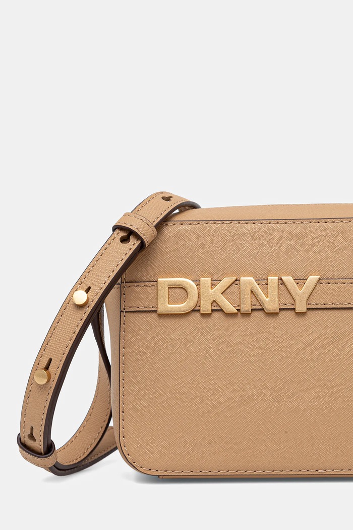 Δερμάτινη τσάντα Dkny μπεζ R51E1J31
