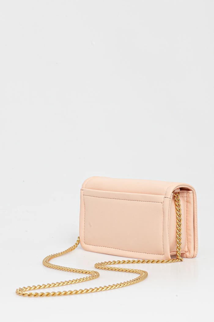 Accesorii Dkny poșetă de piele R44GKB74 bej
