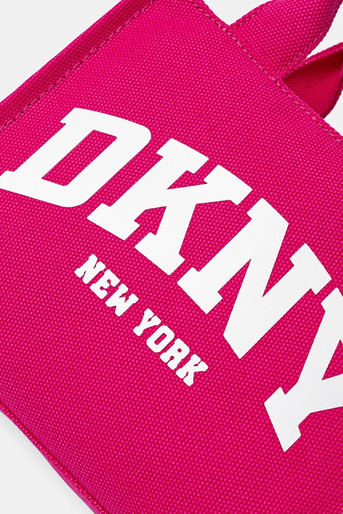 DKNY geantă crossbody pentru femei din bumbac roz R41AOC80