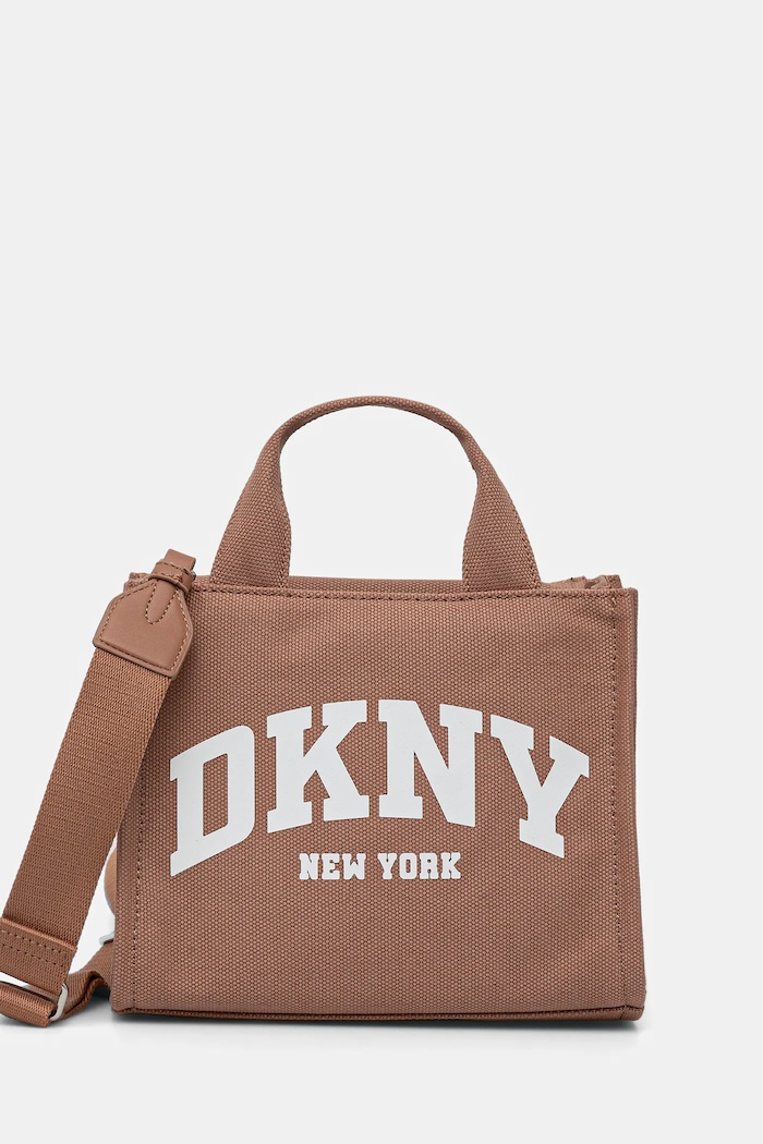 DKNY сумка крос-боді жіноча бавовняна коричневий R41AOC80