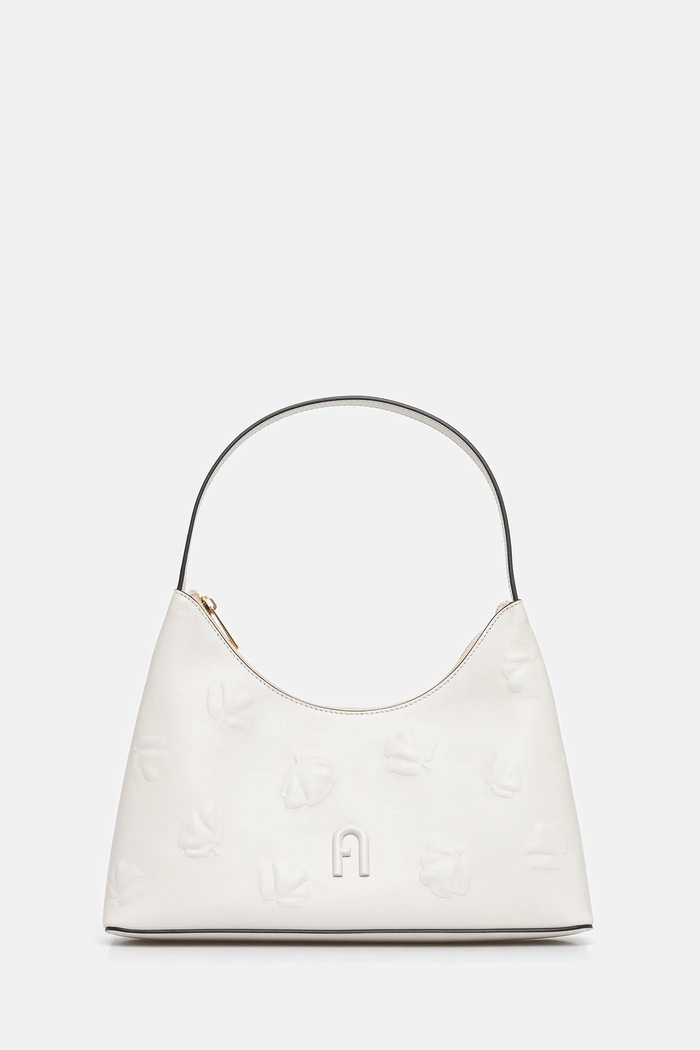 Kožená kabelka Furla jemný vzor béžová WB00782.BX3822.1704S