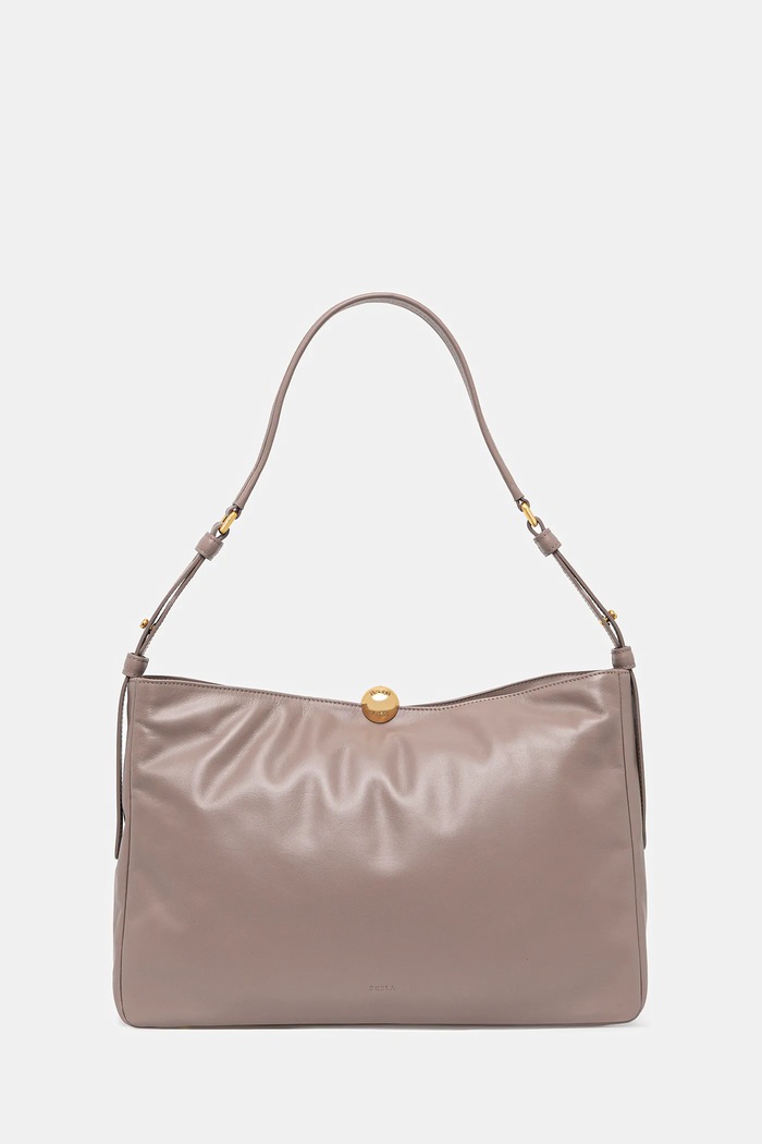 Furla torebka skórzana skóra licowa szary WB01365.BX3168.MA200
