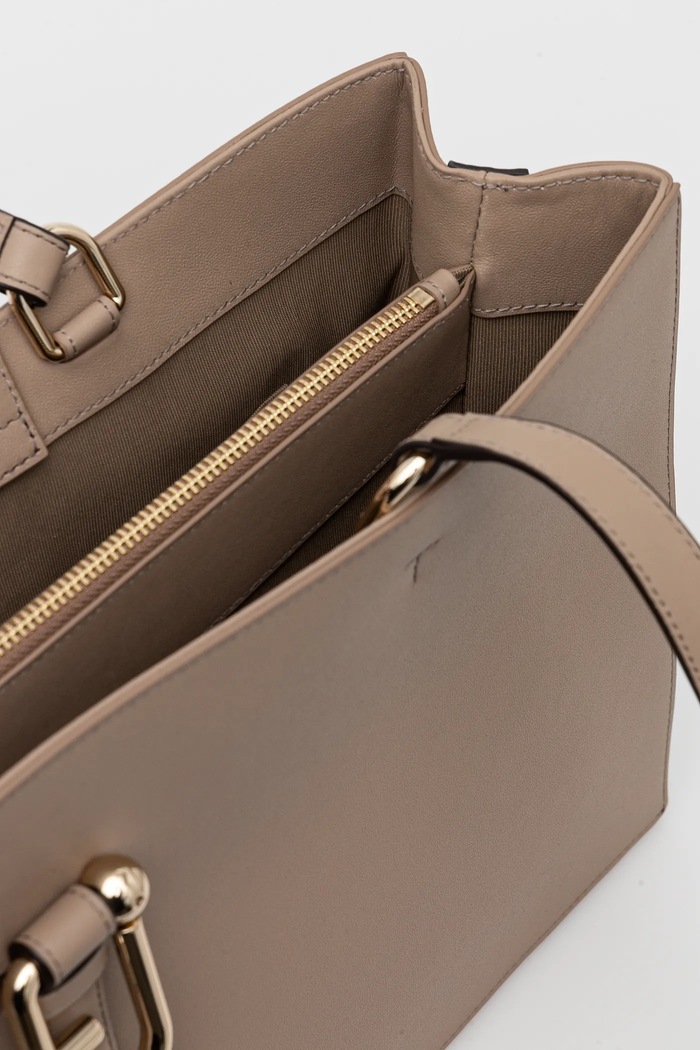 Geantă de piele Furla maro WB01371.BX2045.1257S