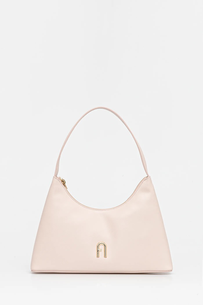 Кожена чанта Furla гладка кожа розов WB00782.AX0733.0496S