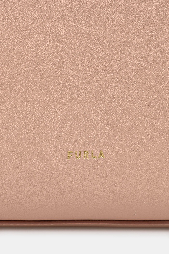 Usnjena torbica Furla oranžna WB01606.BX3169.3766S