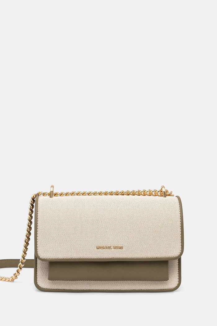 MICHAEL Michael Kors torebka nie mieści A4 beżowy 30S5GC7L3C