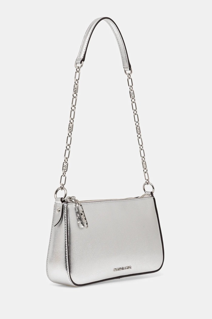 MICHAEL Michael Kors torebka skórzana 32S4S8EW6M srebrny SS25