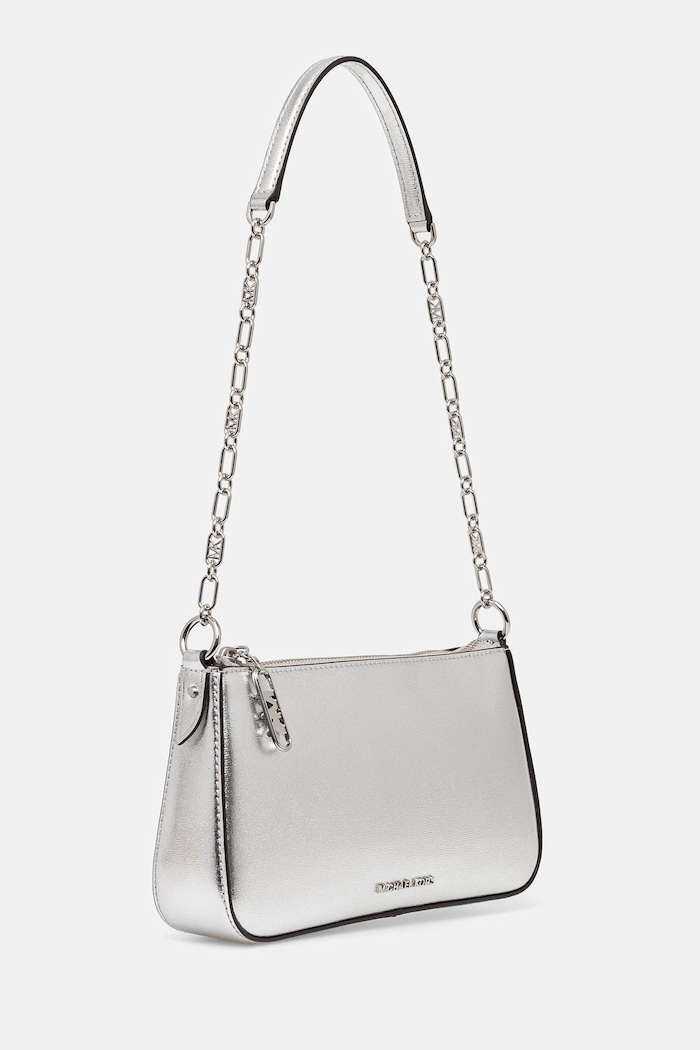 MICHAEL Michael Kors torebka skórzana 32S4S8EW6M srebrny SS25
