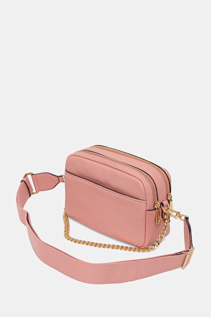 Akcesoria MICHAEL Michael Kors Torebka crossbody damska skórzana 32S5GYTC5L różowy