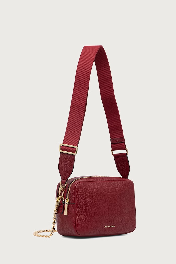MICHAEL Michael Kors Torebka crossbody damska skórzana 32S5GYTC5L czerwony AA00