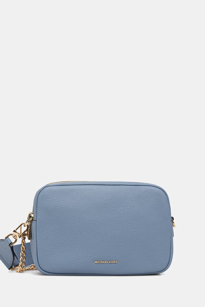 MICHAEL Michael Kors poșetă de piele uni albastru 32S5GYTC5L