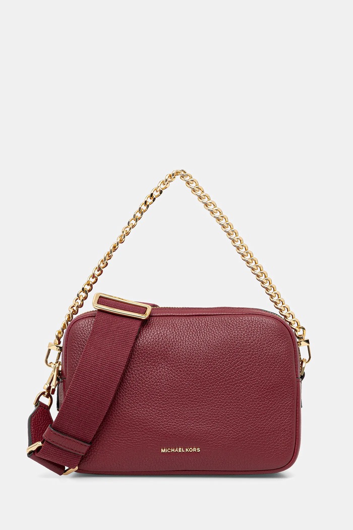 MICHAEL Michael Kors Geantă crossbody pentru femei din piele burgundia 32S5GYTC5L