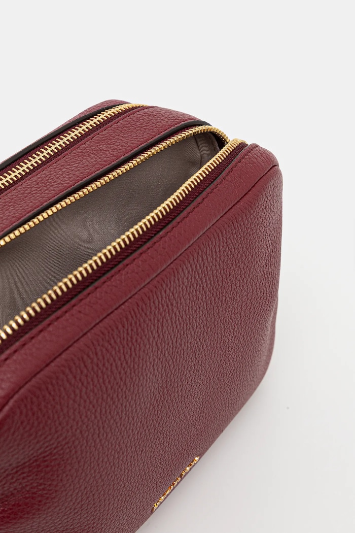 Geantă crossbody pentru femei din piele MICHAEL Michael Kors burgundia 32S5GYTC5L