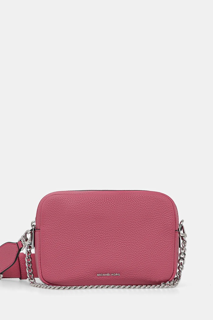 Δερμάτινη τσάντα MICHAEL Michael Kors λείο δέρμα ροζ 32S5SYTC5L