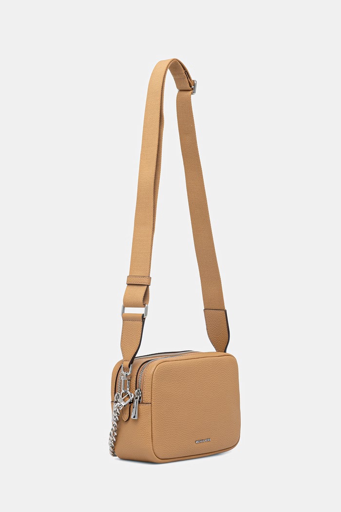 Kožená kabelka MICHAEL Michael Kors 32S5SYTC5L béžová AA00