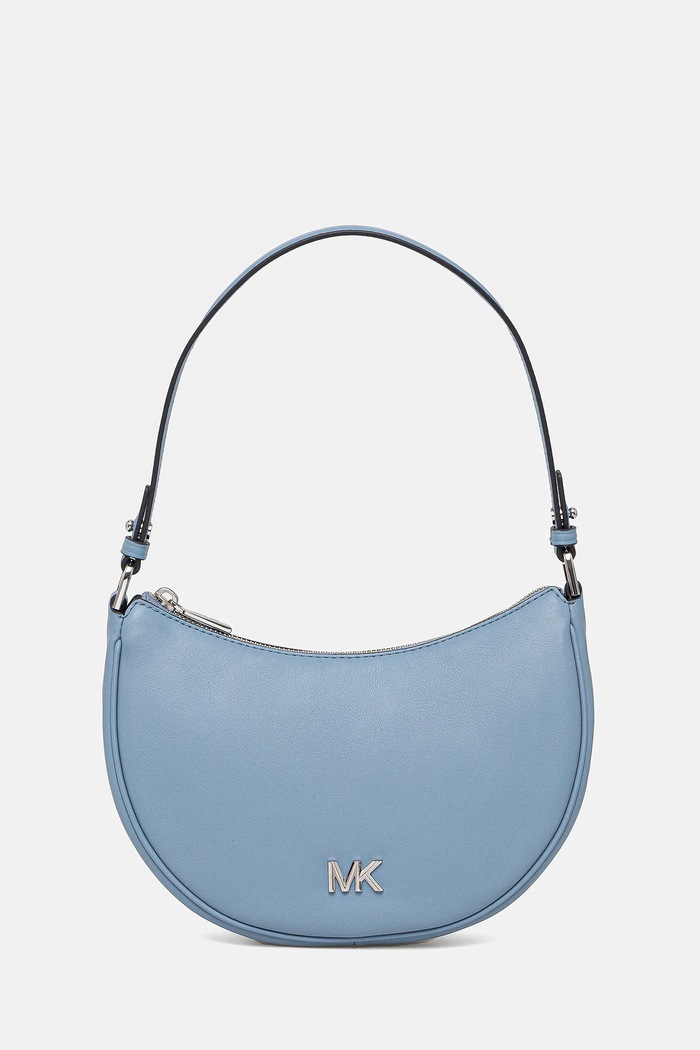 MICHAEL Michael Kors poșetă de piele uni albastru 32S5S8QU1L