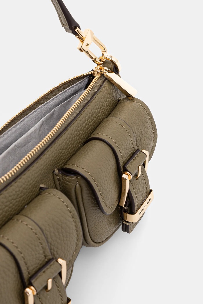 Kožená kabelka MICHAEL Michael Kors 32S5GZCU1L zelená
