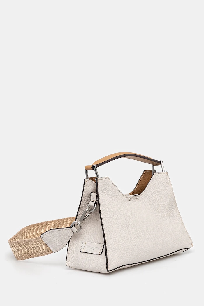 Gianni Chiarini Geantă de piele AURORA BS.10565.RNGDBL.NAETN bej AA00