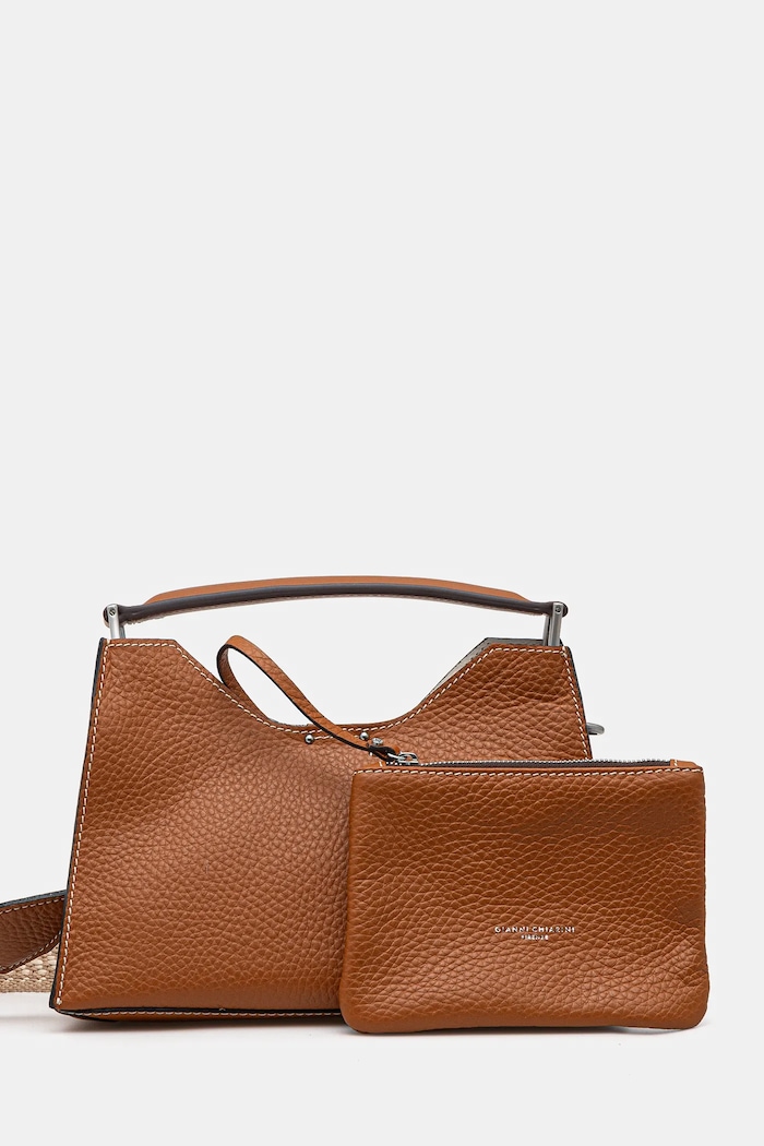 Gianni Chiarini torebka skórzana AURORA skóra licowa brązowy BS.10565.RNGDBL.NAETN
