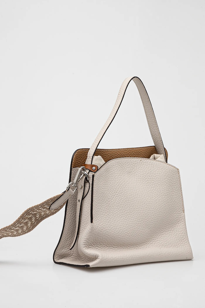 Τσάντα Gianni Chiarini ASIA BS.11236.RNGDBL.NAETN μπεζ SS25