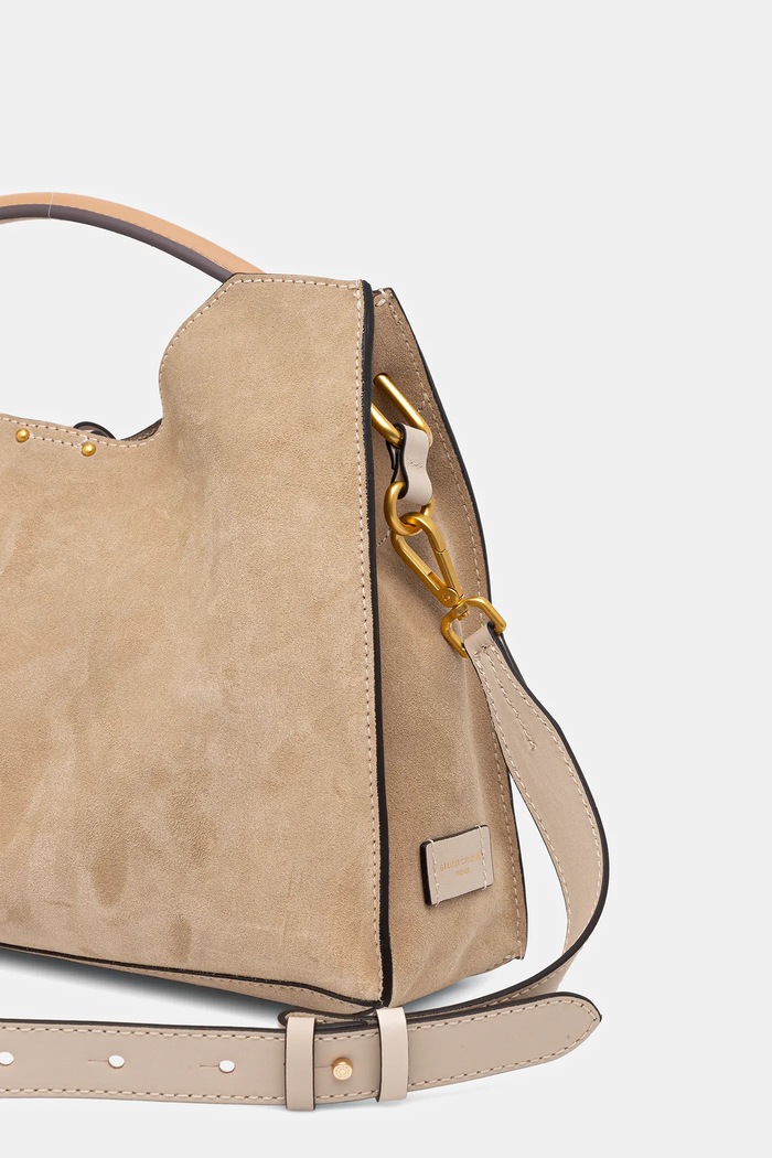 Gianni Chiarini geantă de mana din piele întoarsă AURORA BS.11266.CMLSR bej