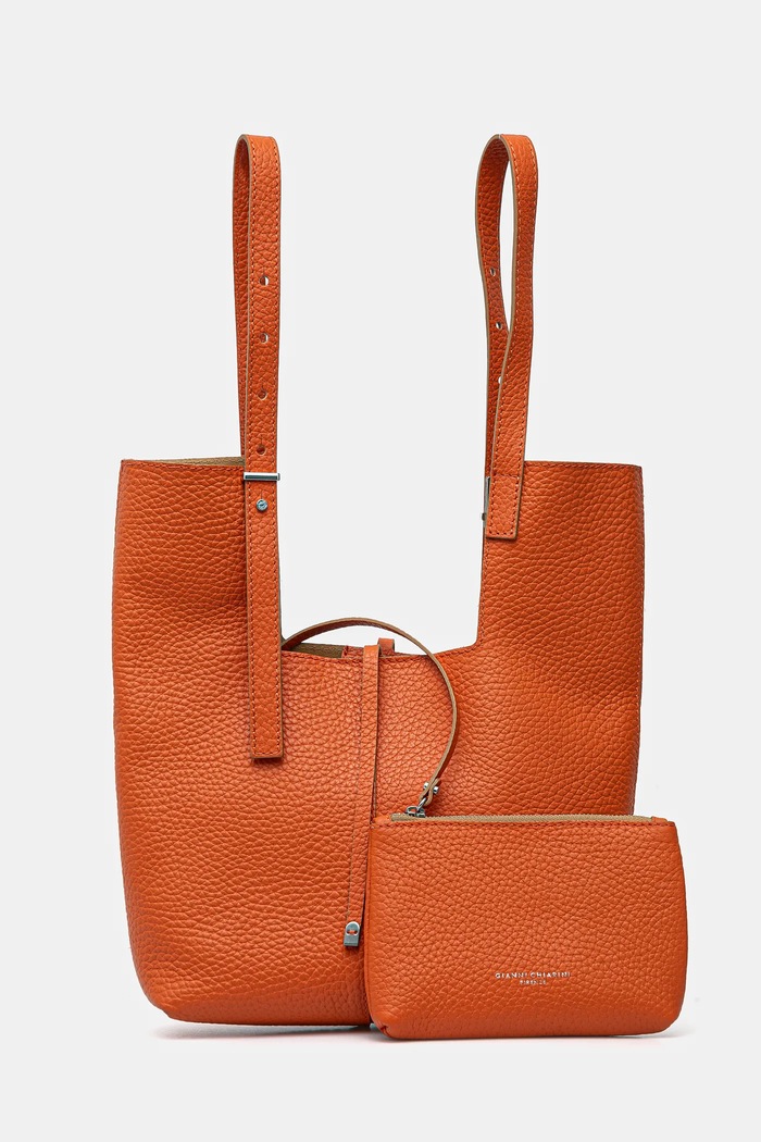 Gianni Chiarini torebka AVA skóra licowa pomarańczowy BS.11315.RNGDBL