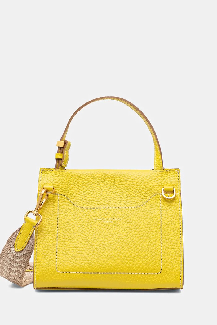 Kožená kabelka Gianni Chiarini NICOLE přírodní kůže žlutá BS.11335.TKL.NAETN