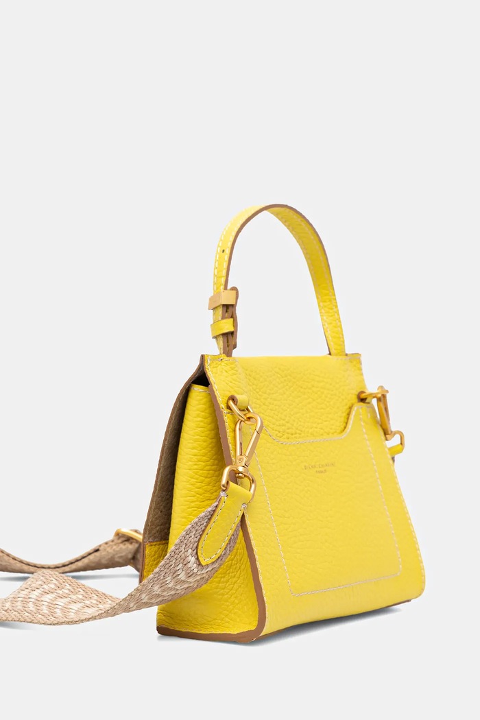 Kožená kabelka Gianni Chiarini NICOLE BS.11335.TKL.NAETN žlutá SS25