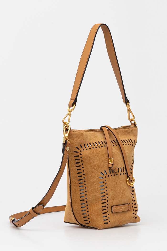 Gianni Chiarini Geantă de mana din piele intoarsa VANESSA BS.11395.CMLSR maro SS25