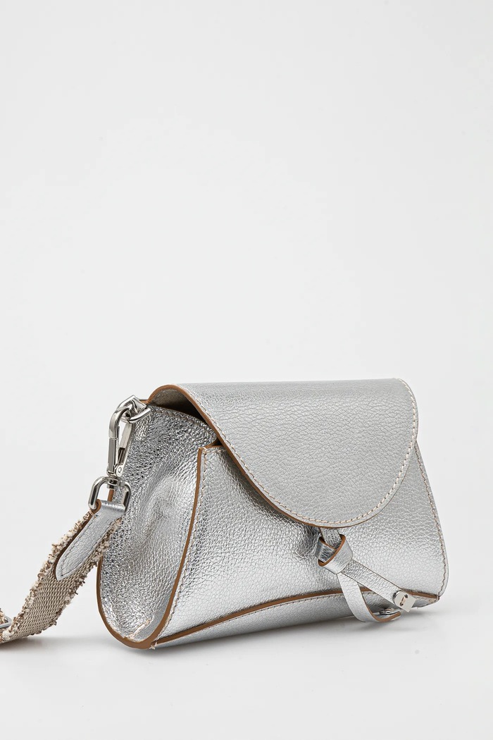 Gianni Chiarini torebka skórzana MARGOT BS.11410.GTMET.NABCL srebrny SS25
