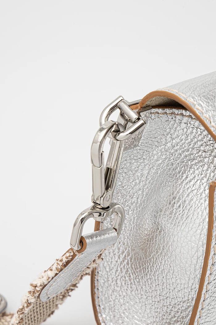 Gianni Chiarini torebka skórzana MARGOT srebrny BS.11410.GTMET.NABCL