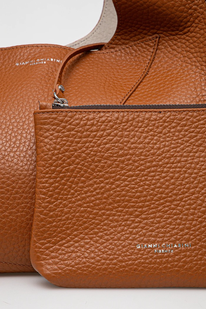 Geantă de piele EUFORIA Gianni Chiarini BS.9555.RNGDBL maro