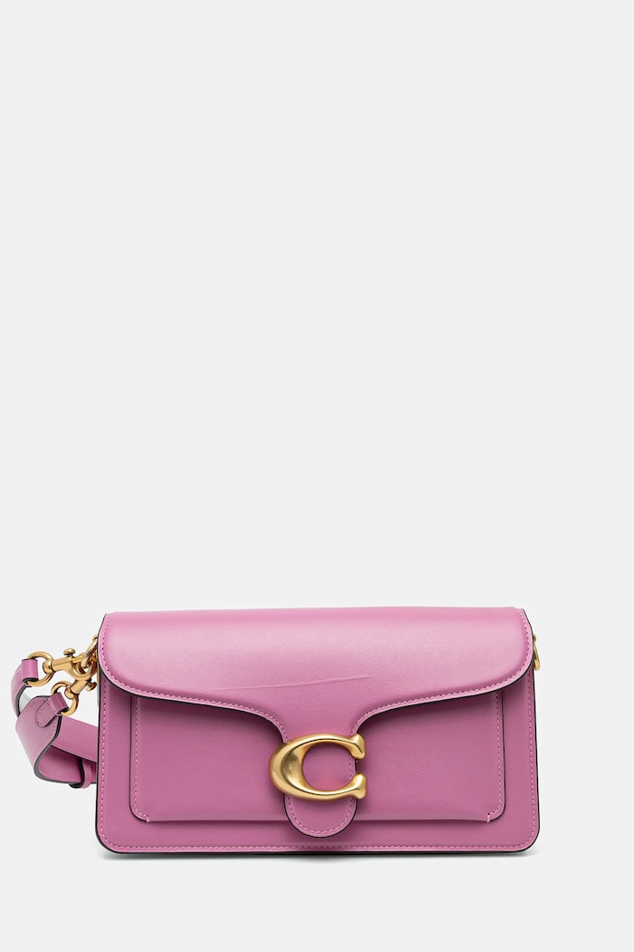 Coach geantă de piele Tabby uni violet CAM81