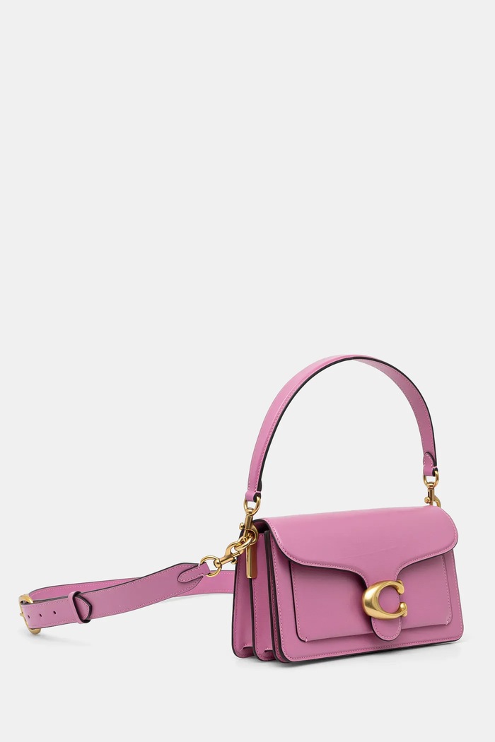 Coach geantă de piele Tabby CAM81 violet SS25