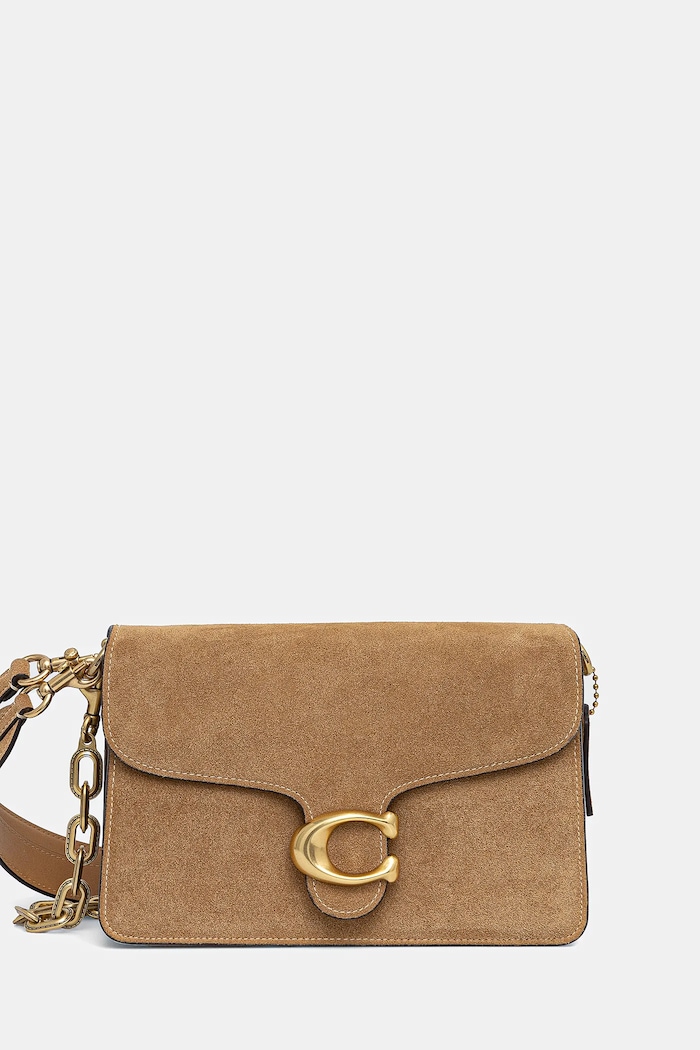 Coach geantă de femei din piele întoarsă Suade Chain Tabby Shoulder Bag uni galben CAN13