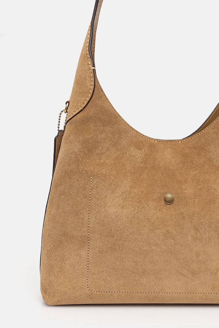 Doplňky Coach taška dámská semišová Brooklyn Shoulder Bag 28 CW637 zelená