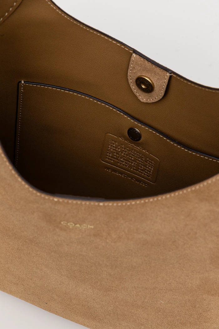Coach taška dámská semišová Brooklyn Shoulder Bag 28 CW637 zelená