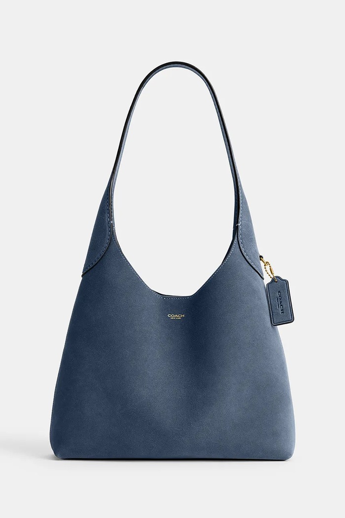 Coach geantă pentru femei, din piele întoarsă Brooklyn Shoulder Bag 28 uni albastru CW637