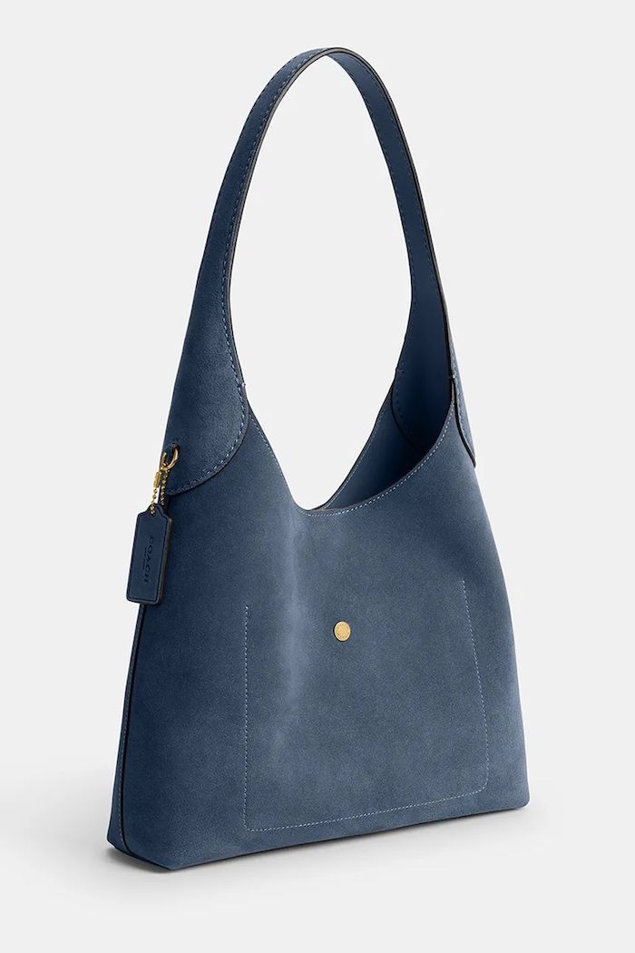 Accesorii Coach geantă pentru femei, din piele întoarsă Brooklyn Shoulder Bag 28 CW637 albastru