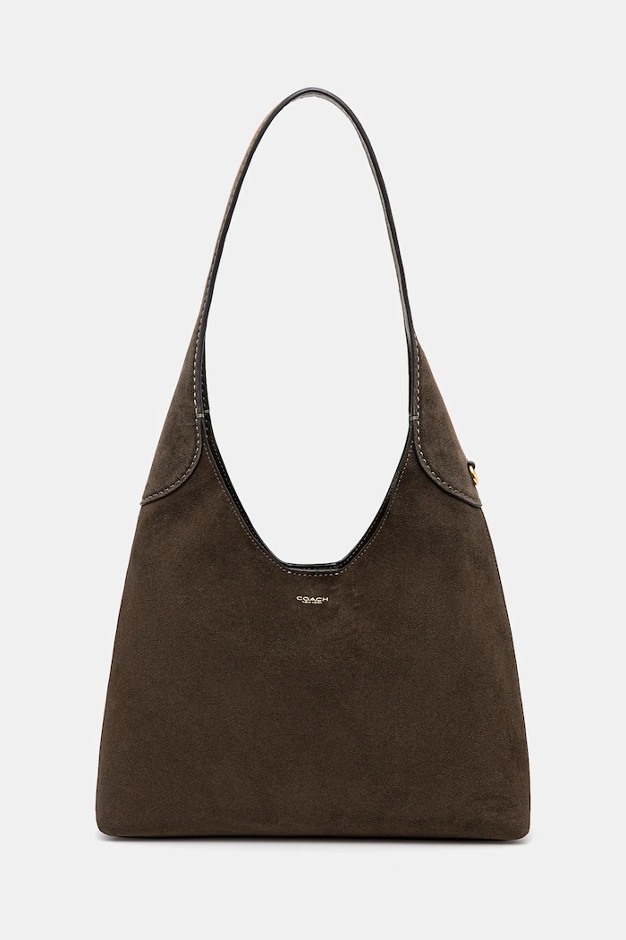 Coach Geantă de femei din piele întoarsă Brooklyn Shoulder Bag 28 verde CW637