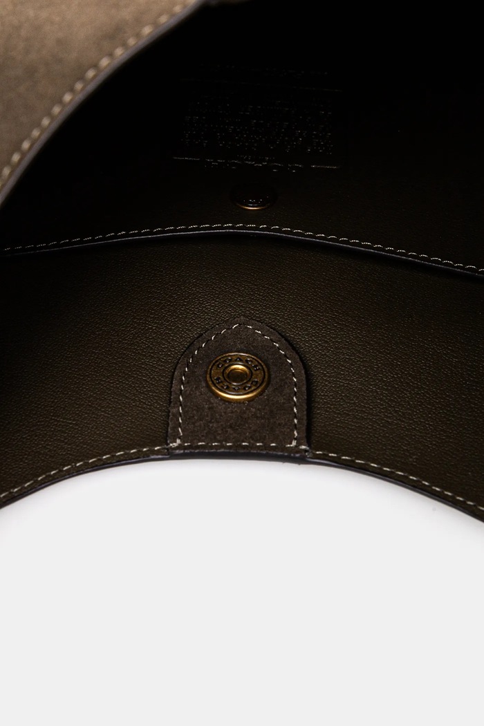 Geantă de femei din piele întoarsă Brooklyn Shoulder Bag 28 Coach verde CW637