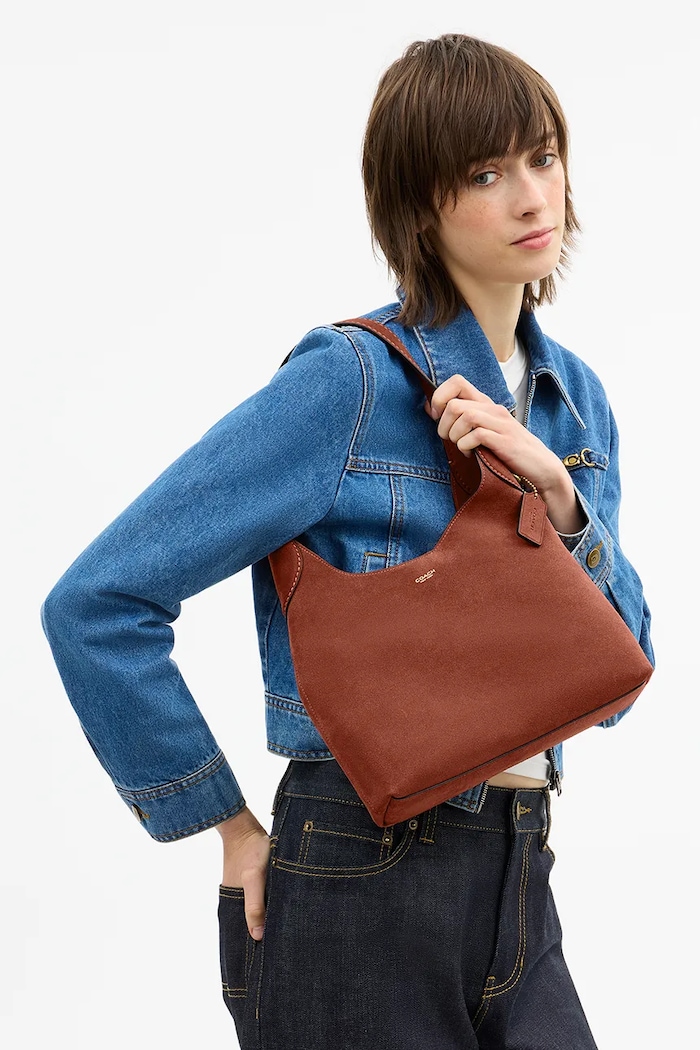 Coach чанта дамска от велур Brooklyn Shoulder Bag 28 CW637